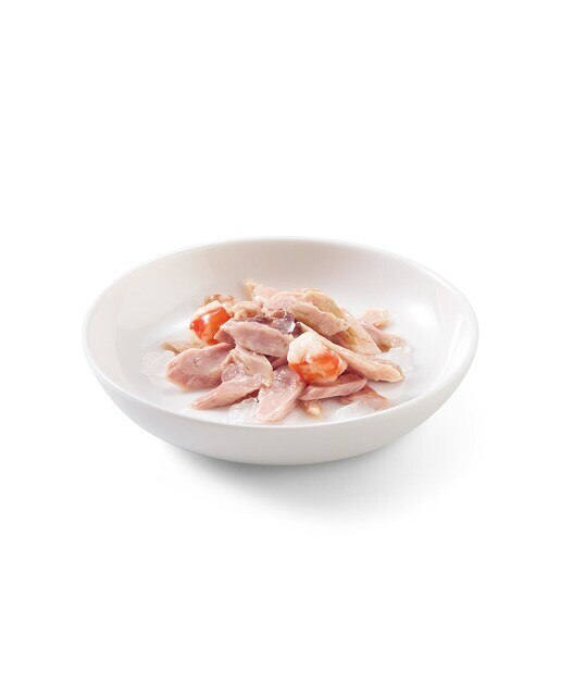 Comida húmeda para gatos adultos Schesir atún y surimi 85 g 2