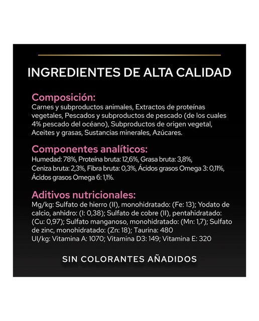 Comida húmeda para gatos adultos Purina Pro Plan Delicate Digestion pescado en salsa 10 x 85 g 5