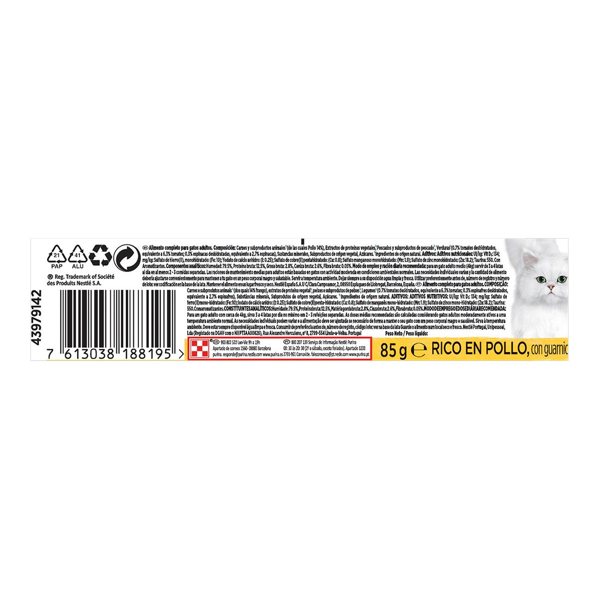 Gourmet Perla Country Medley: 144 Mini Filetes En Gelatina Para Gatos Adultos – Pavo, Pato, Trucha Y Caza