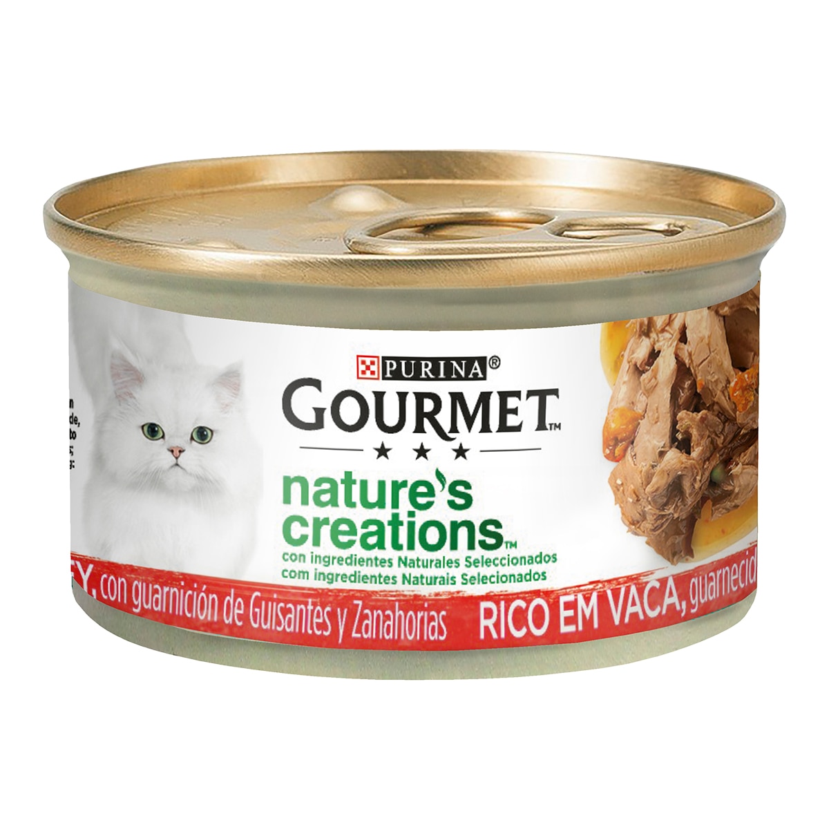 Gourmet Nature's Creations - Comida húmeda para gatos adultos Purina Gourmet Nature's Creations buey 85 g