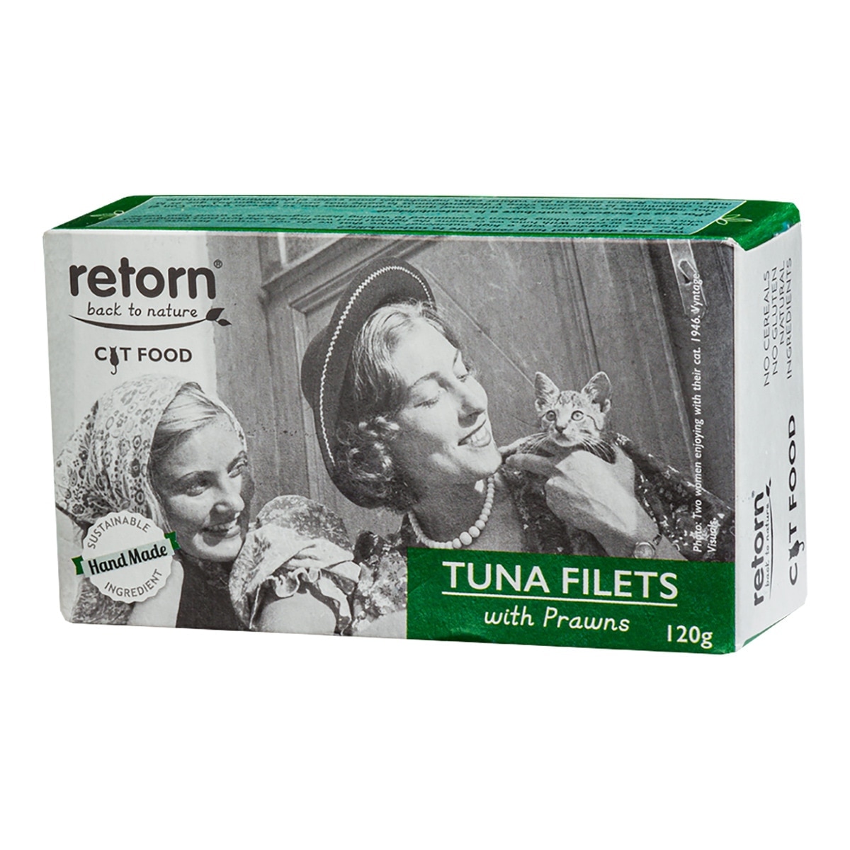 Imagen 0 de Comida húmeda para gatos adultos Retorn atún con gambas 120 g