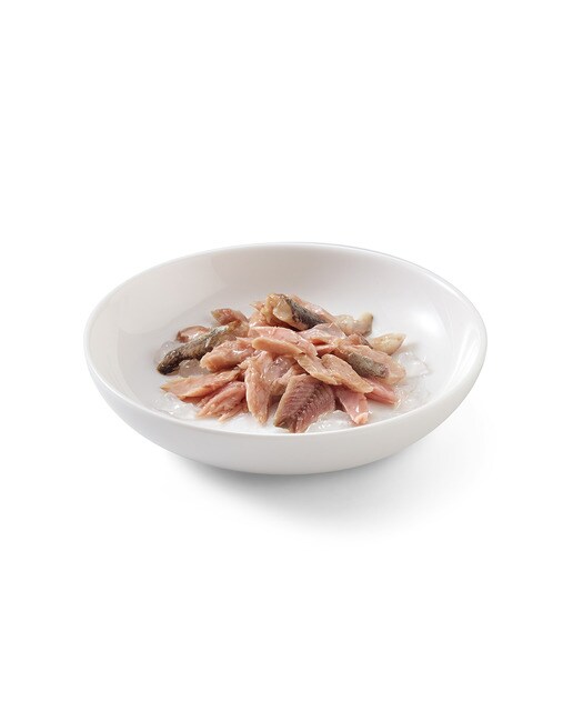 Comida húmeda para gatos adultos Schesir atún y caballa 85 g 2