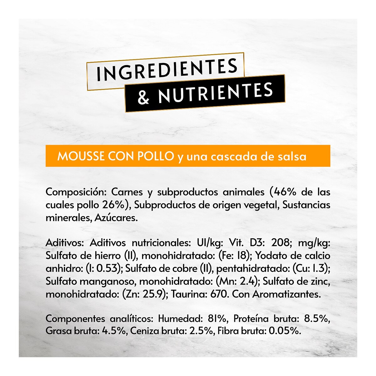 Comida húmeda para gatos adultos Purina Gourmet Revelations mousse pollo 4 x 57 g 5