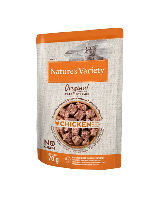 Nature's Variety - Comida húmeda para gatos adultos Nature's Variety No Grain paté pollo 70 g