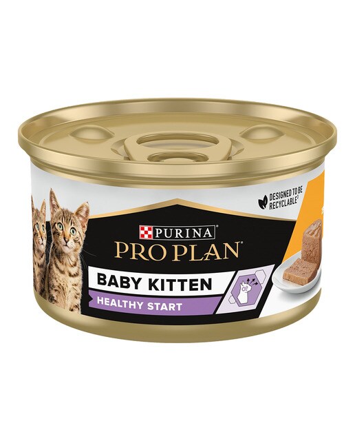 Purina Pro Plan - Comida húmeda para gatitos Purina Pro Plan Healthy Start mousse pollo 85 g
