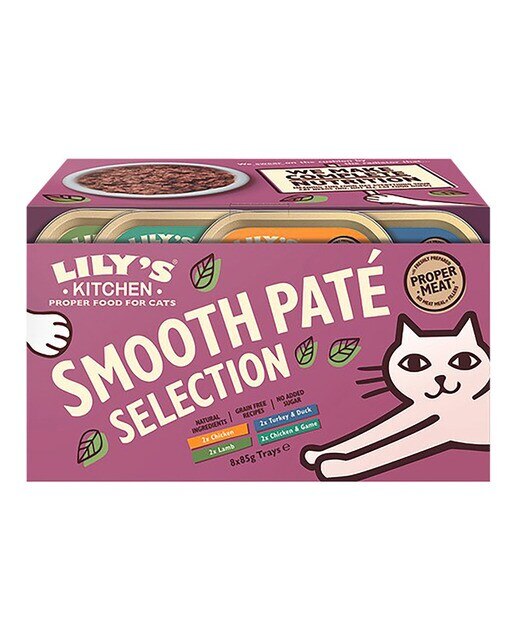 Lily's Kitchen - Comida húmeda para gatos adultos Lily's Kitchen Smooth Paté Selection Multipack 8 x 85 g