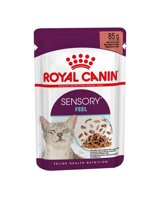 Royal Canin - Comida húmeda para gatos adultos Royal Canin Sensory Feel 85 g
