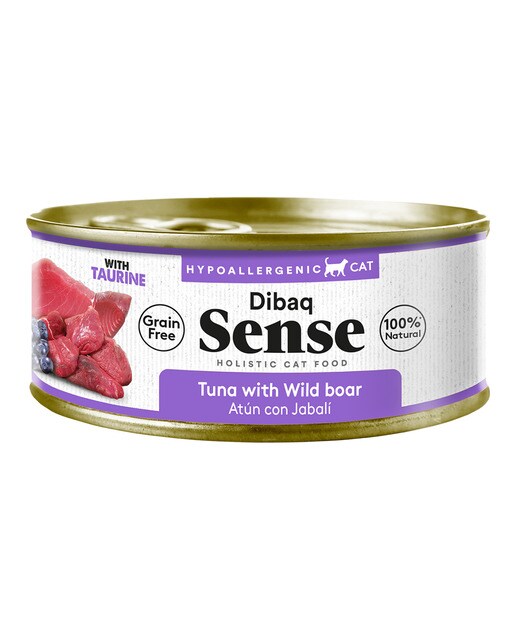 Dibaq Sense - Comida húmeda para gatos adultos Dibaq Sense atún con jabalí sin gluten 70 g
