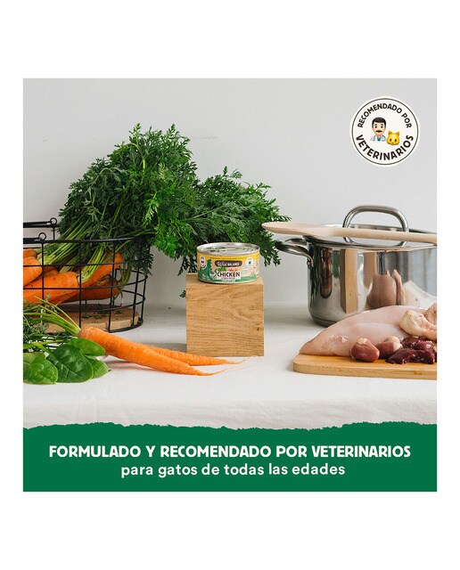 Comida húmeda para gatos Wild Balance barf cocinado al vapor pollo y verduras frescas 120 g 3
