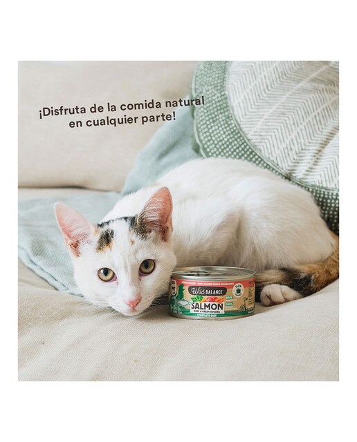 Comida húmeda para gatos Wild Balance barf cocinado al vapor salmón, ternera y verduras frescas 120 g 5