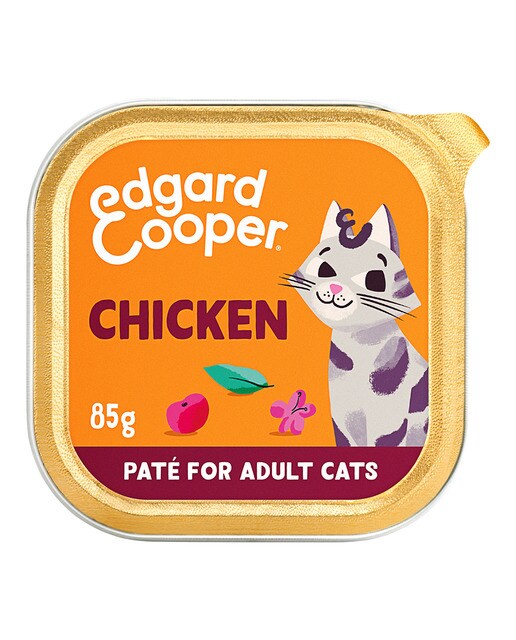 Edgard & Cooper - Comida húmeda para gatos adultos Edgard & Cooper paté pollo sin cereales 85 g