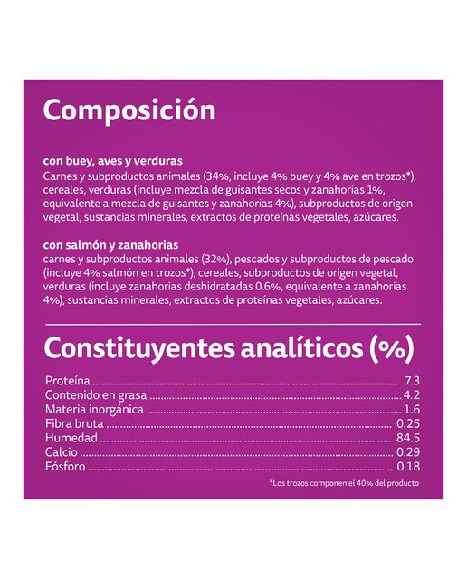 Comida húmeda para gatos adultos +1 año Whiskas Tasty Mix Selección del Chef en salsa 4 x 85 g 3
