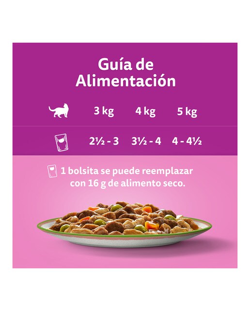 Comida húmeda para gatos adultos +1 año Whiskas Tasty Mix Selección del Chef en salsa 4 x 85 g 4