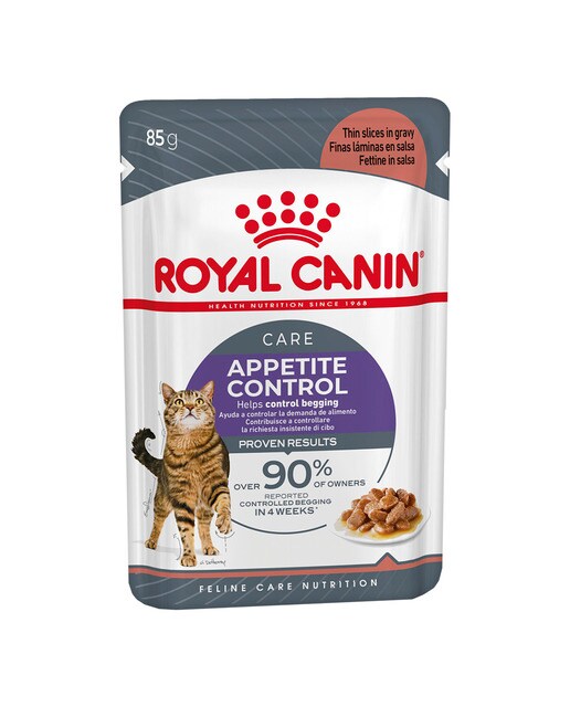 Imagen 0 de Comida húmeda para gatos adultos Royal Canin control del apetito en salsa 85 g