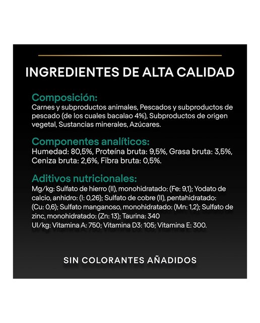 Comida húmeda para gatos adultos esterilizados Purina Pro Plan Maintenance mousse de bacalao 10 x 75 g 5