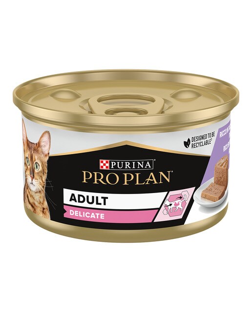 Purina Pro Plan - Comida húmeda para gatos adultos Purina Pro Plan Delicate pavo 85 g