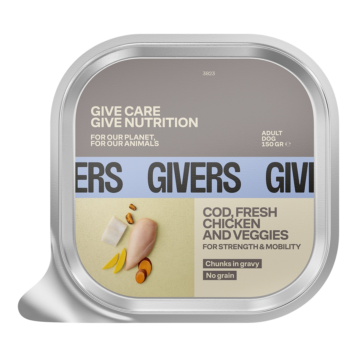 Imagen 0 de Alimento húmedo para gatitos Givers pavo, pollo y vegetales 85 gr