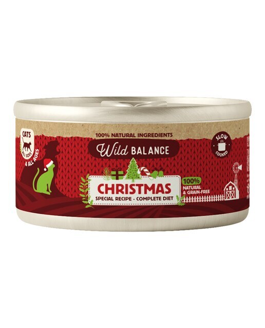 Comida húmeda para gatos Wild Balance pollo ternera y pavo 120 g