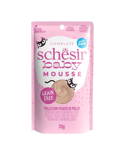 Schesir - Comida húmeda para gatitos Schesir pollo 70 g