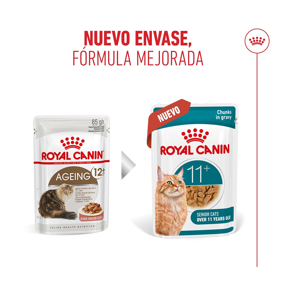 Comida húmeda para gatos sénior Royal Canin trocitos en salsa 85 g 2