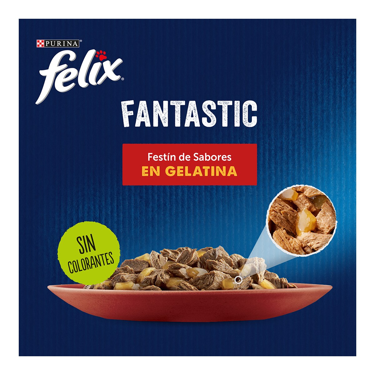 FELIX Fantastic selección de carnes en gelatina para gatos 12 sobres 85 g 3