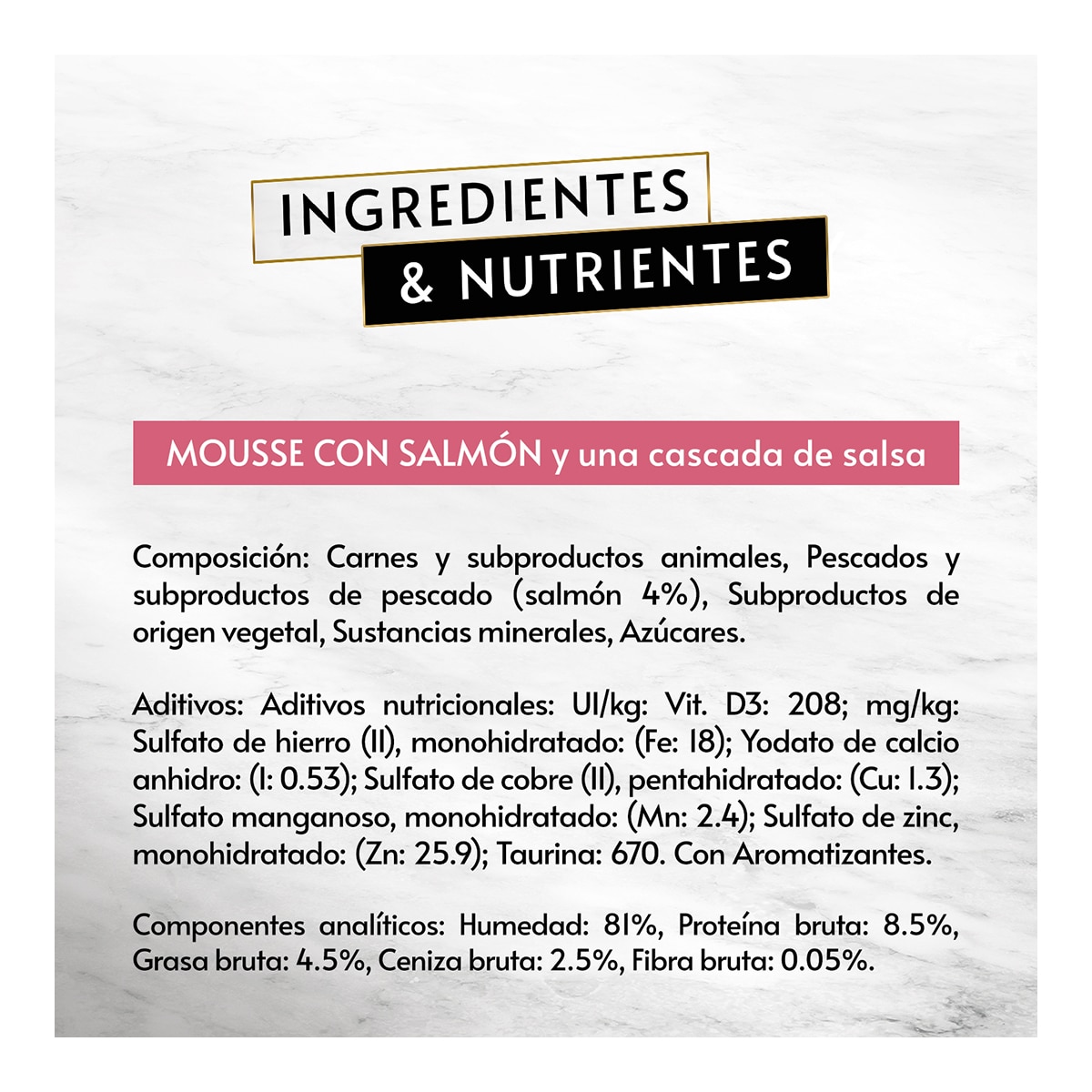 Comida húmeda para gatos adultos Purina Gourmet Revelations Mousse salmón y atun 48 x 57 g 5