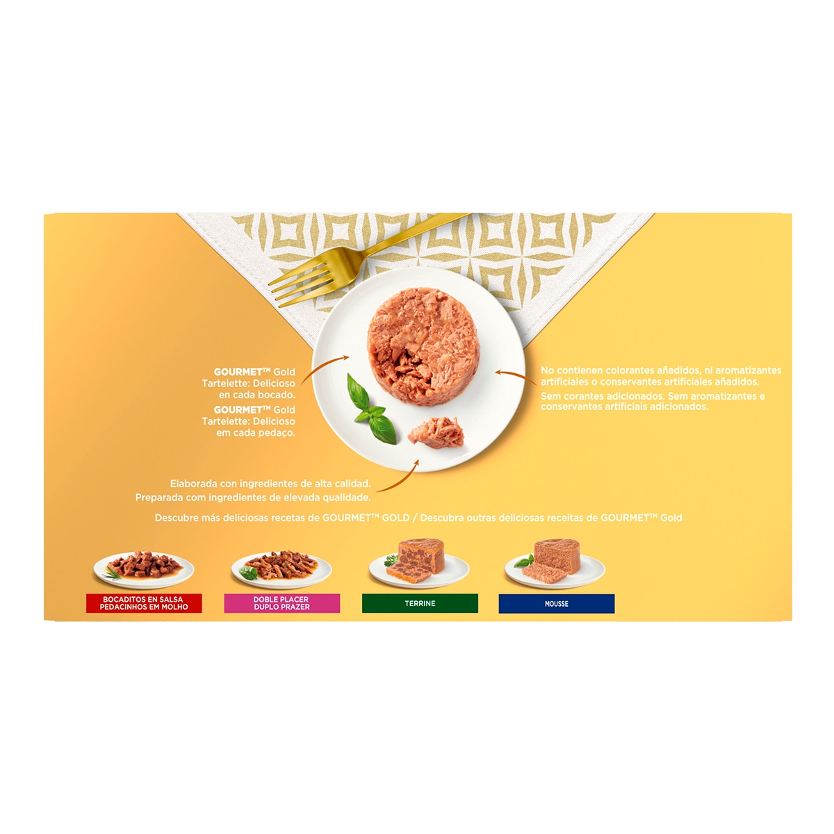 Comida húmeda para gatos adultos Gourmet Gold Tartelette 48 x 85 g 2