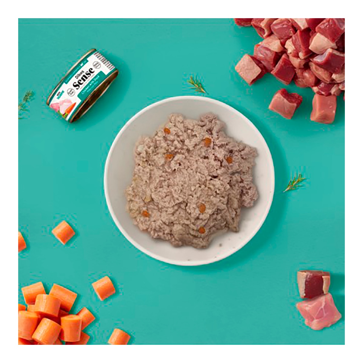 Comida húmeda para gatos adultos Dibaq Sense pollo y pato sin gluten 70 g 3