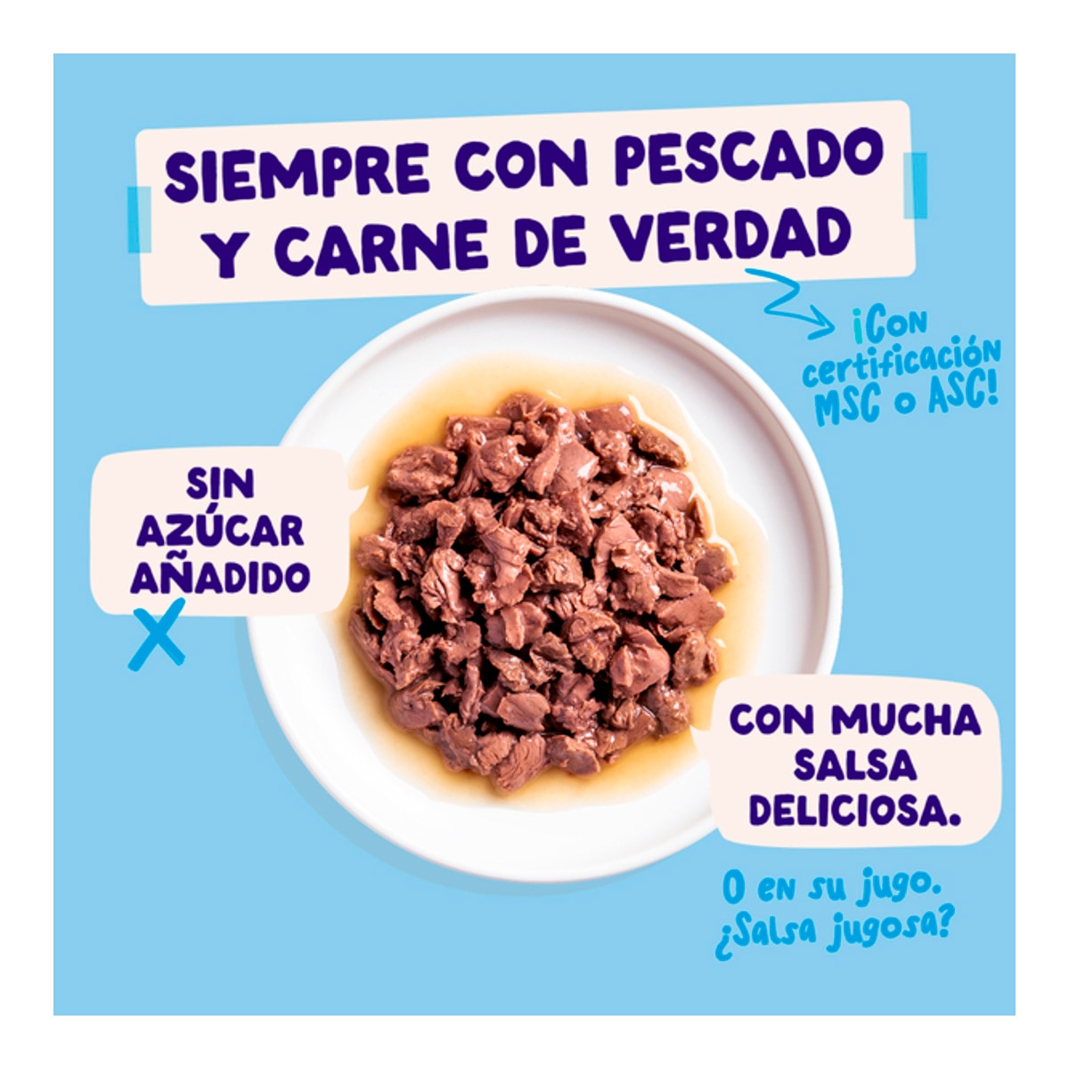 Comida húmeda para gatos adultos selección de pescado 12 x 85 g 5