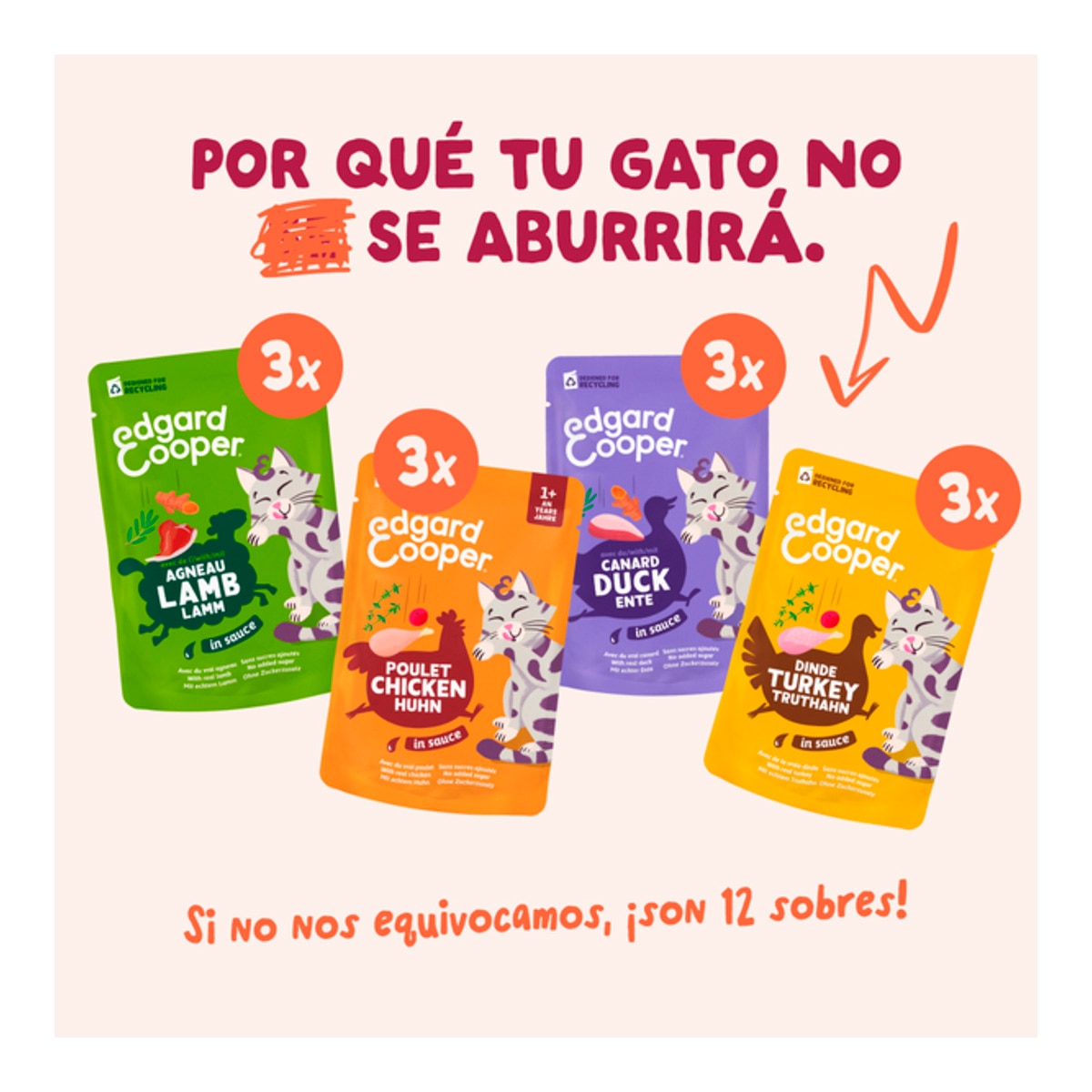 Comida húmeda para gatos adultos Selección festines de la granja 12 × 85 g 3