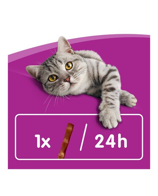 Snacks para gatos Whiskas salmón 3 sticks x 6 g 4