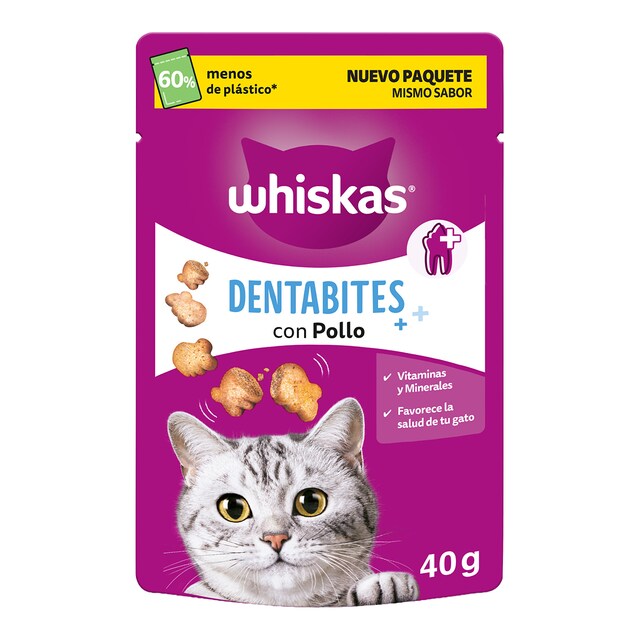 Snack para gatos Whiskas Dentabites Salud Oral 40 g