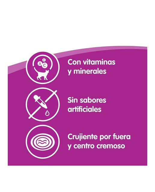 Snack para gatos adultos Whiskas Temptations pollo y queso 60 g 5