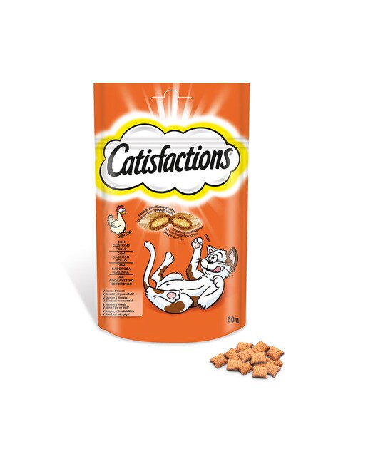 Snack para gatos adultos Catisfactions pollo 2