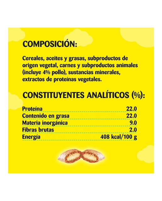 Snack para gatos adultos Catisfactions pollo 3