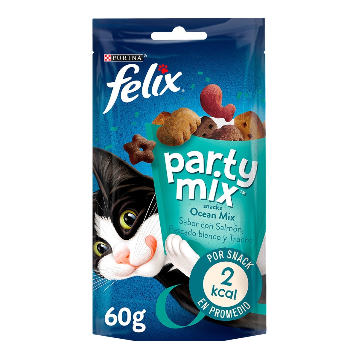 Felix - Snack para gatos adultos Félix Party Mix Ocean Mix