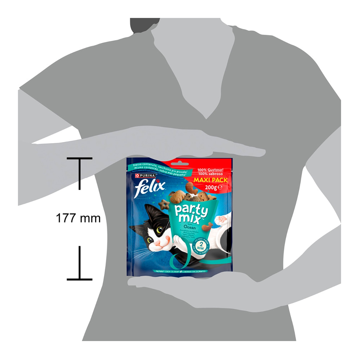 Snack para gatos adultos Félix Party Mix Ocean Mix 5