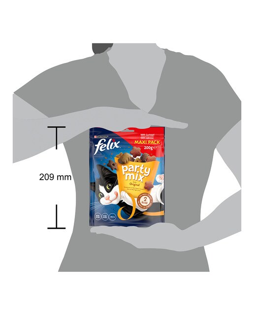Snack para gatos adultos Felix Party Mix Original 5