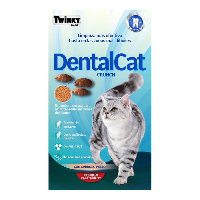 Snack para gatos adultos Twinky Dental Cat pollo 50 g