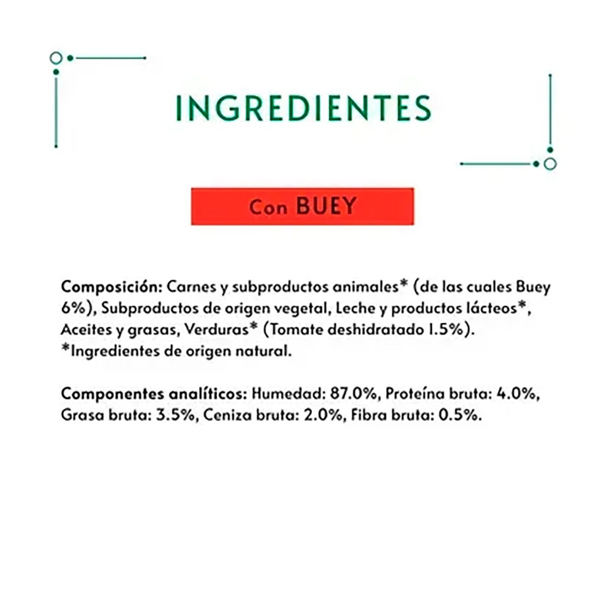 Snack para gatos adultos Purina Gourmet Nature's Creations puré con buey 5 x 10 g 5