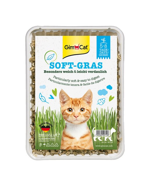 GimCat - Hierba para gatos Gimcat Soft Gras 100 g