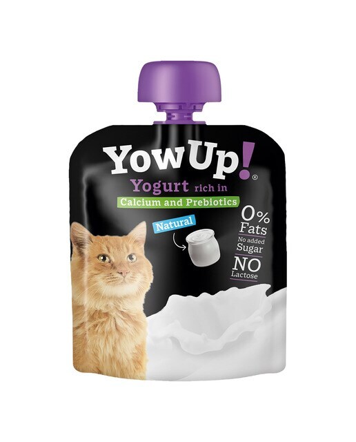 Yogur natural sin lactosa para gatos adultos Yow Up 85 g