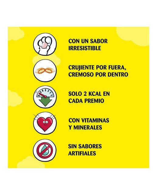 Snack para gatos adultos Catisfactions Shake Ups multivitaminas aves a la brasa 55 g 5