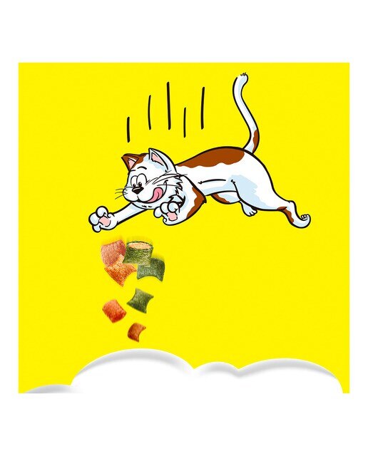 Snack para gatos adultos Catisfactions Shake Ups multivitaminas aves a la brasa 55 g 6