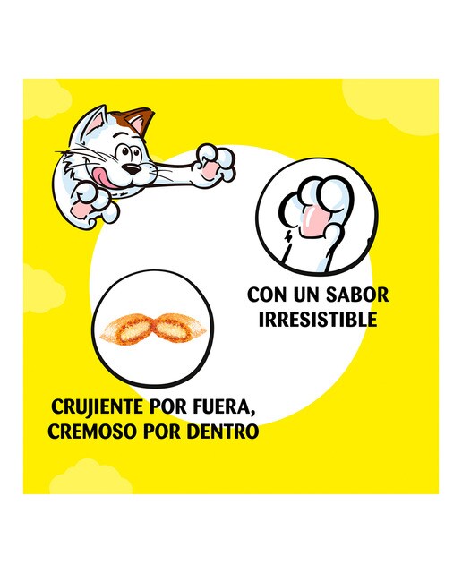 Snack para gatos adultos Catisfactions Shake Ups multivitaminas fiesta del mar 55 g 4