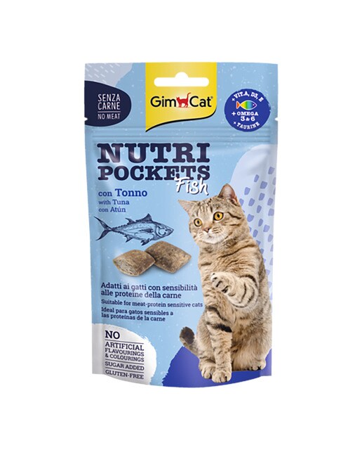 GimCat - Snack para gatos adultos Gimcat nutri bocados atún 60 g