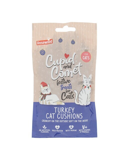 Snack para gatos adultos bocaditos crujientes Rosewood pavo y arándanos 60 g