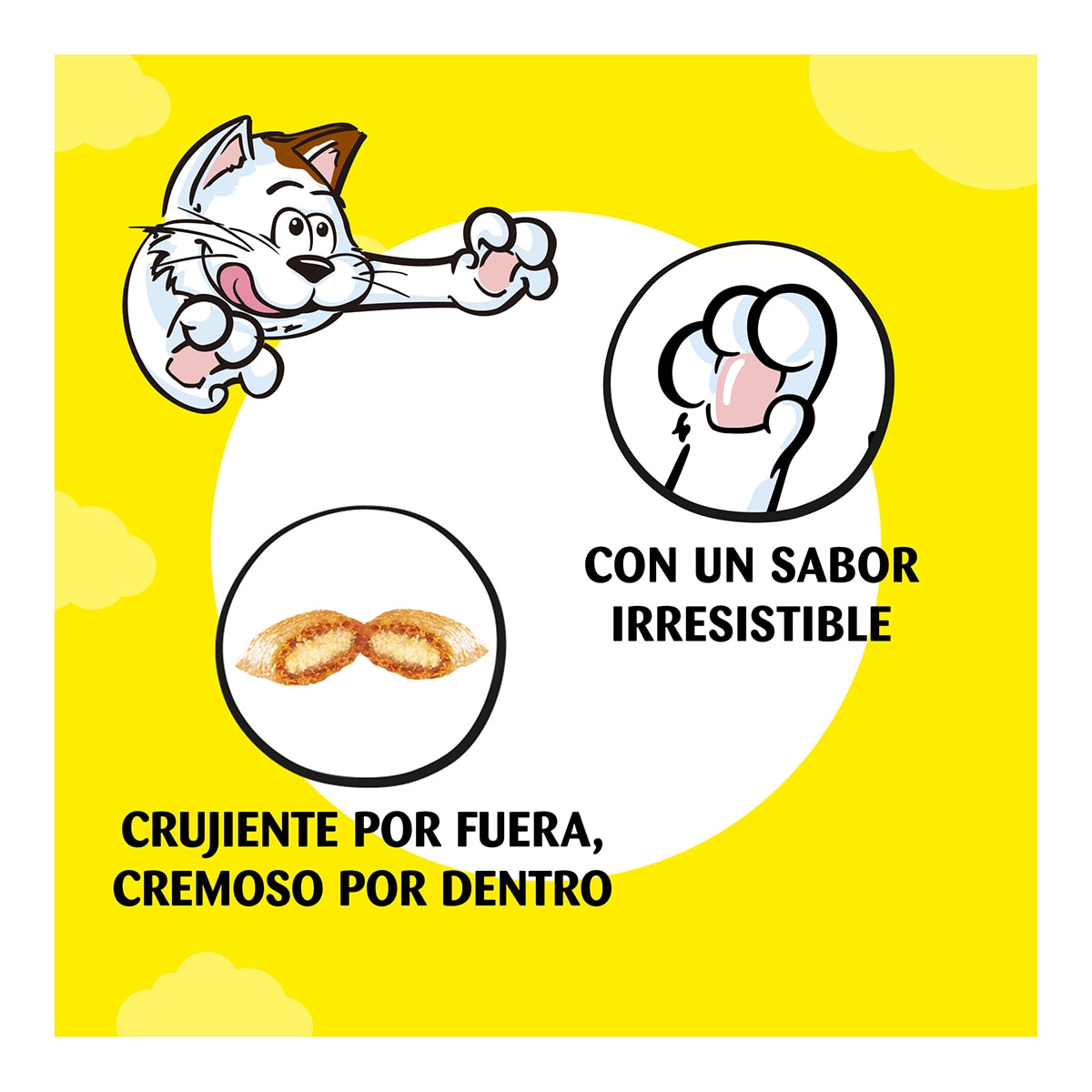 Snacks para Gatos Adultos Creamy salmón Catisfactions 4 x 10g 5