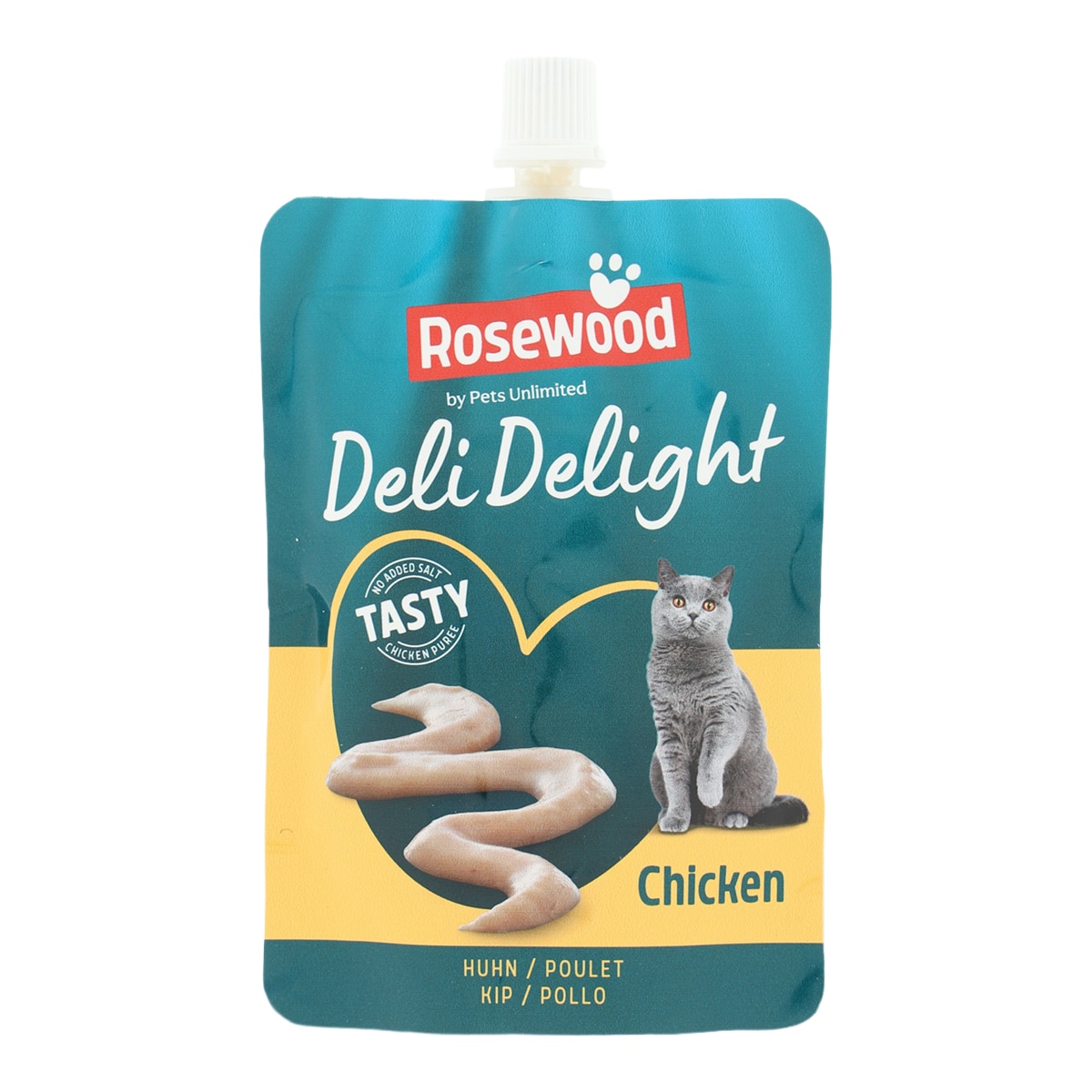 Imagen 0 de Sancks para gatos adultos Delidelight liquid Rosewood pollo 80 g