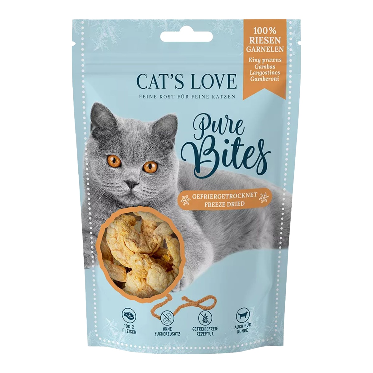 Imagen 0 de Snack Liofilizado para gatitos Cat's Love sabor langostino 15 g